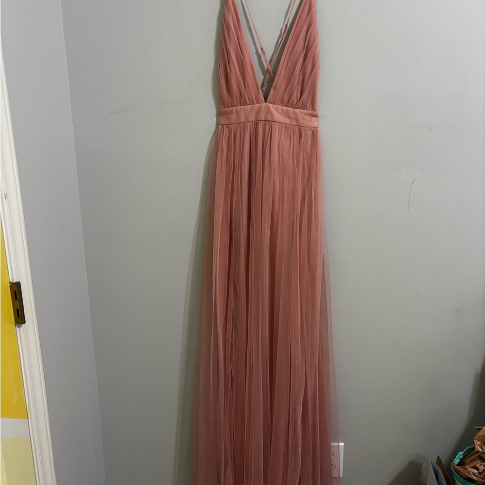 Windsor Blush Pink Maxi Prom Dress - Picture 7 of 9